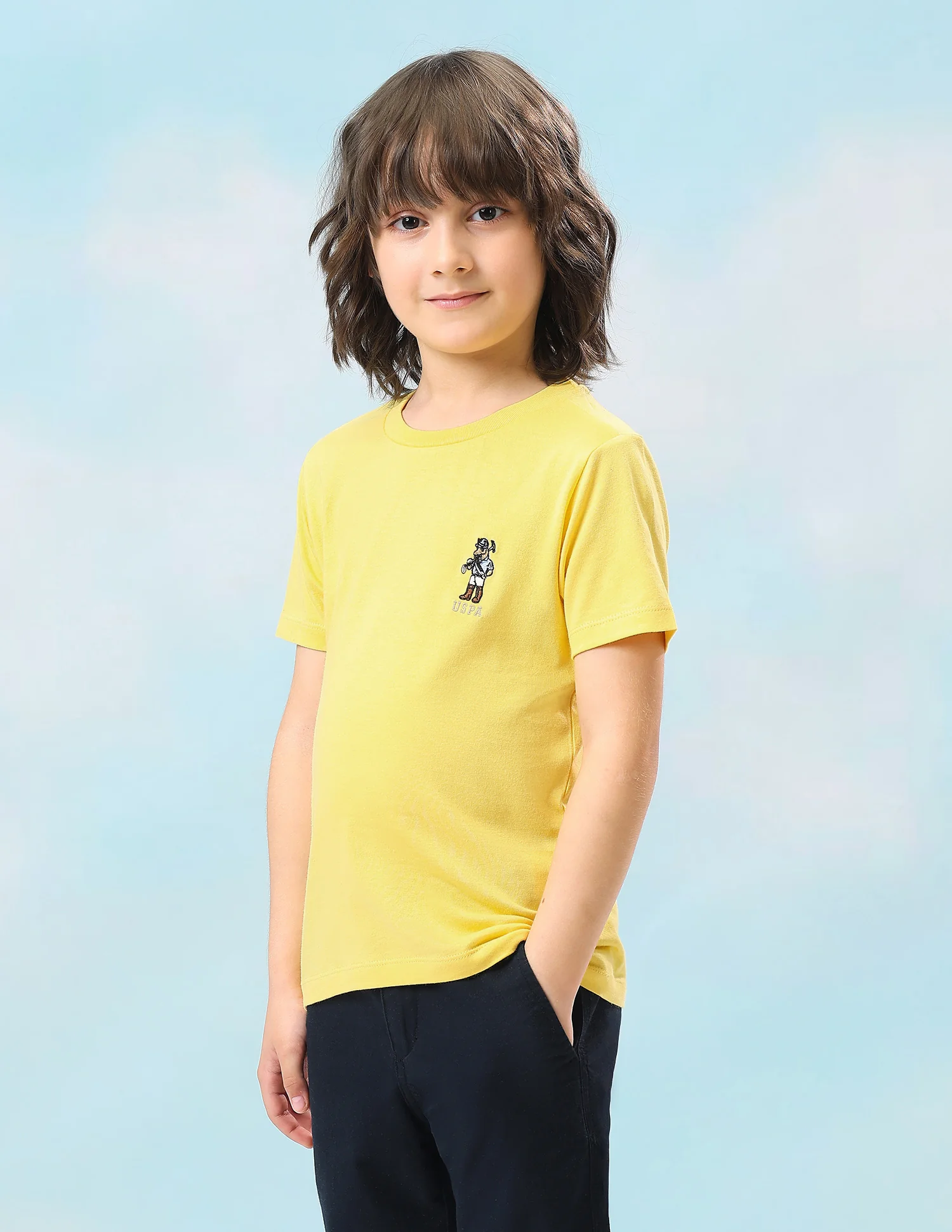 Kids' printed t-shirt in blue