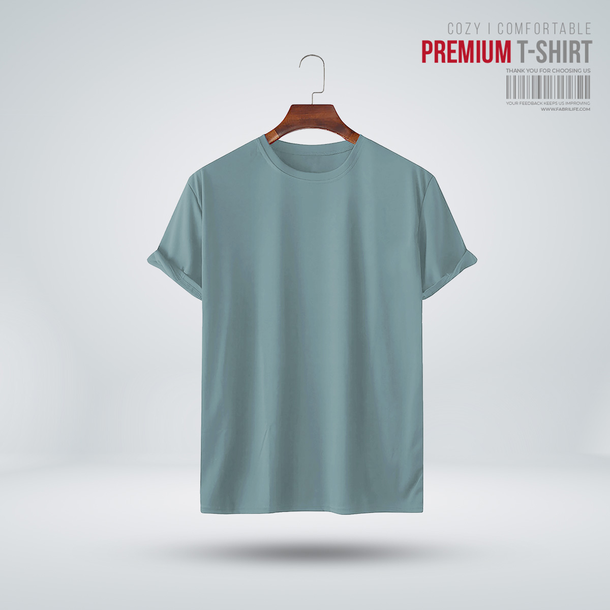 Stack of men’s polo t-shirts