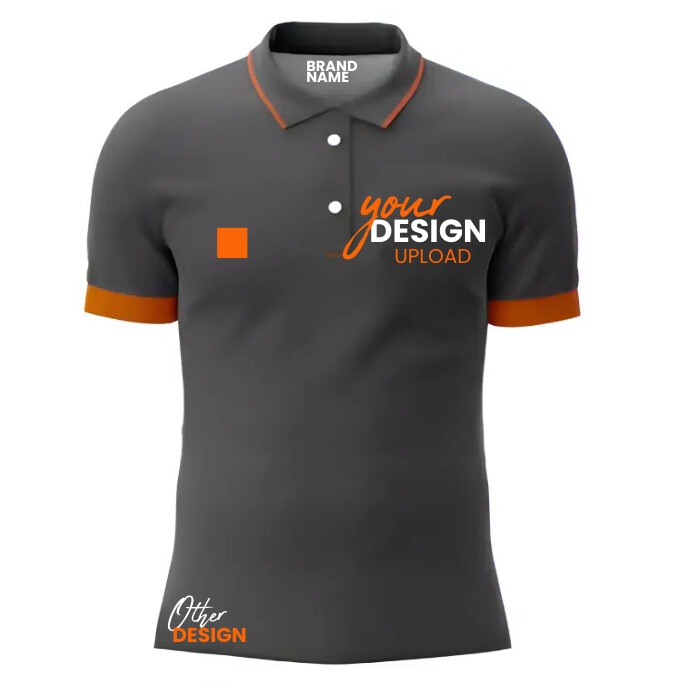 Men's basic t-shirt sample on hanger