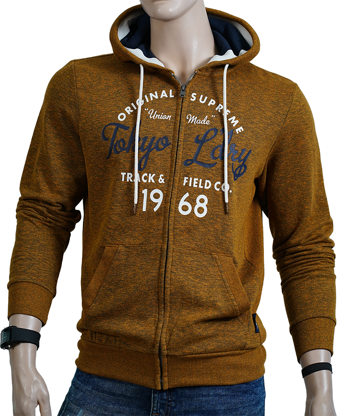 MEN'S  ZIP THROUGH HOODIE
